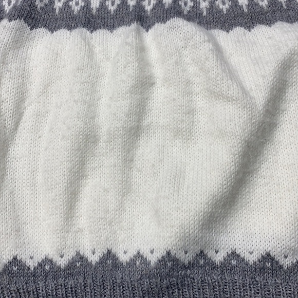 Alpaca Gray White Sweater Medium - Picture 7 of 7